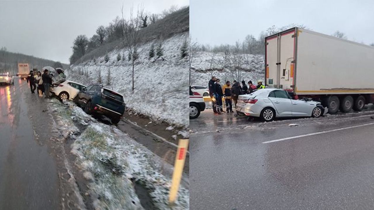 Samsun'da Zincirleme Trafik Kazası