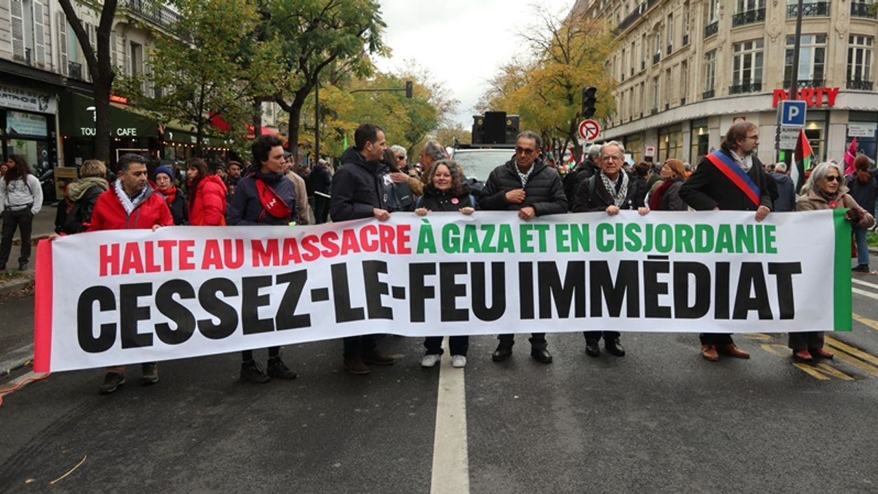Fransa'da Filistin'e destek gösterileri devam ediyor!