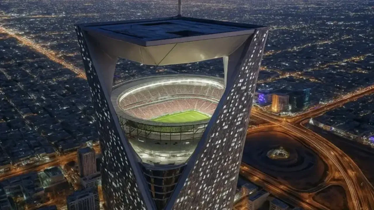 Dünyanın ilk gökyüzü stadyumu tanıtıldı