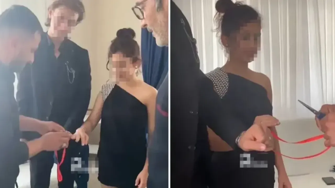 Sosyal medyada tepki çeken nişan!