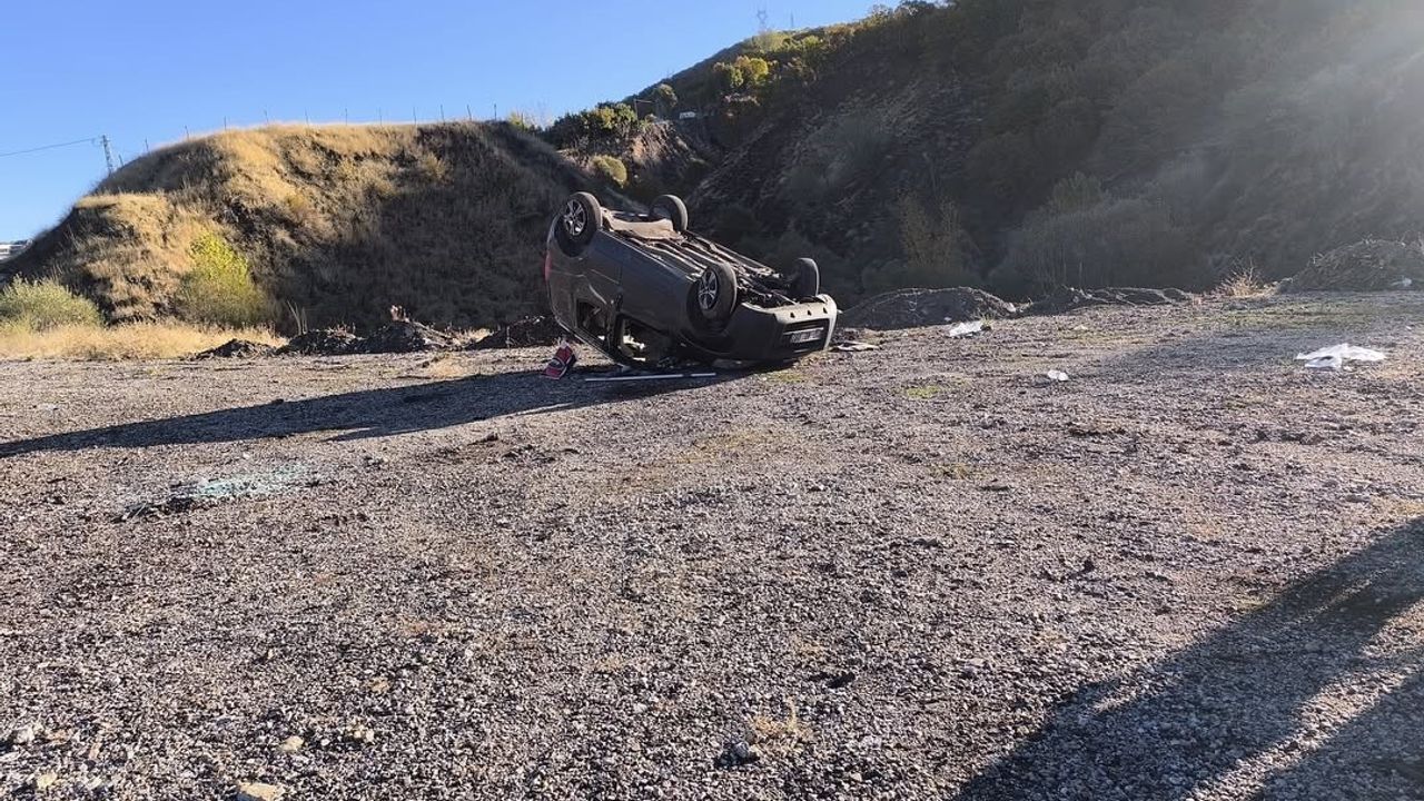 Feci kaza: Araç takla attı 5 yaralı!