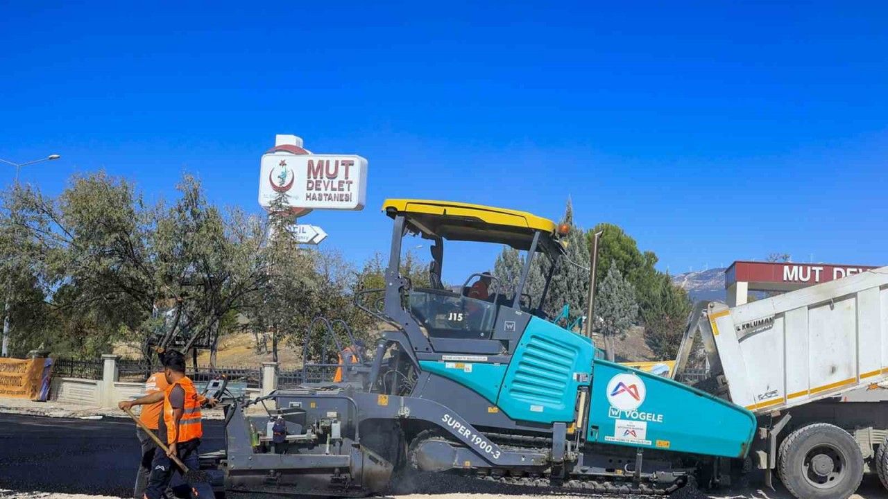 Mut’ta yenilenen yollar ulaşımı rahatlattı