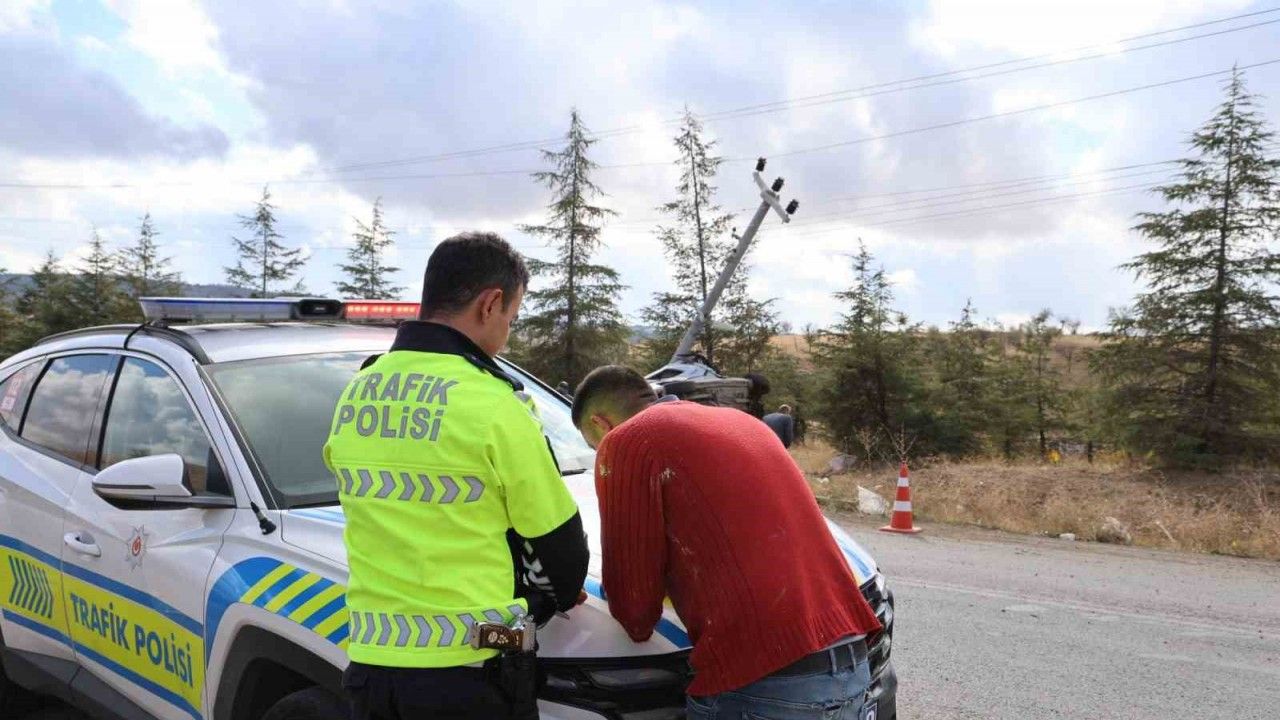 Tamir için getirilen araçla kaza yapan çırak yaralandı