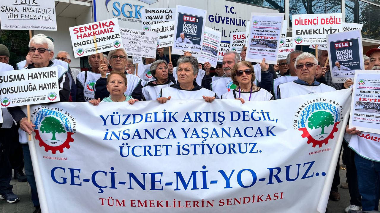 Eskişehir'de emeklilerden SGK Başkanına sert tepki!