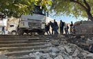 Freni boşalan kamyon mahalleye girdi