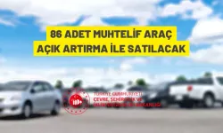 Araçlar açık artırma ile satılacak