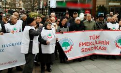 Eskişehir'de emeklilerden protesto