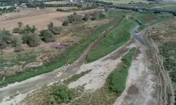 Barajın suyu çekildi tarihi hat gün yüzüne çıktı