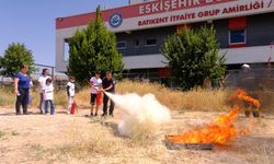 İtfaiyeden çocuklara yangın eğitimi