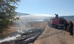 Anız yangını büyümeden söndürüldü