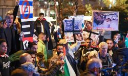 Brüksel'de Filistin'e destek gösterisi