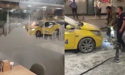 İstanbul'da yanan taksi paniği