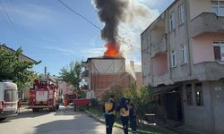 Bursa'da korkutan yangın böyle görüntülendi