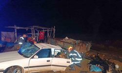 İki otomobil kafa kafaya çarpıştı: 1 ölü, 3 yaralı