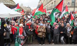 Fransa’da Filistin için ateşkes mitingi!