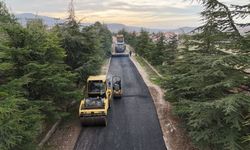 Eskişehir'deki bir ilçede daha asfaltlama çalışması