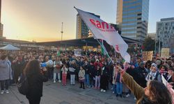 İspanyada Filistin’e destek yürüyüşü