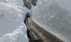 Yüksekova'da kardan tüneller açıldı: 8 metre!