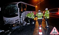 Edirne'de polis servisi kaza yaptı:11 yaralı