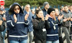Eskişehir'de işçilerden protesto