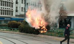 Eskişehir'de kent merkezinde yangın paniği!