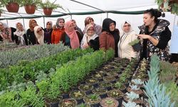 Kadın çiftçilere süs bitkisi eğitimi!