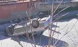 Kütahya'da otomobil ters döndü: 1 yaralı