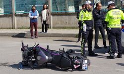 Samsun'da motosiklet ile otomobil çarpıştı: 1 yaralı!