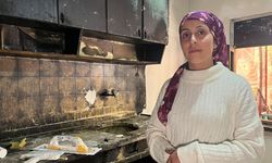 Eskişehir'de evi yanan kadının yüzü güldü
