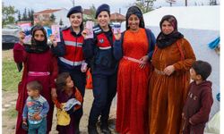 Jandarmayla keyifli buluşma