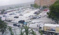 Polonya'da sağanak yağış ve dolu hayatı felç etti