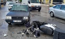 Kütahya’da otomobil ile motosiklet çarpıştı: 1 yaralı