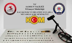 Samsun’da 121 adet sikke, 10 adet obje ele geçirildi!