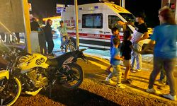 Ambulansla motosiklet çarpıştı: 1 yaralı!