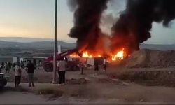 Elazığ’da konteyner yangını
