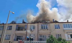 Karaman’da çatı yangını korkuttu
