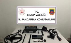 Sinop’ta izinsiz kazıya suçüstü