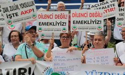 Emekliler Eskişehir'de eylem yaptı