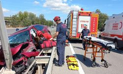 Otoyolda trafik kazası; 3 yaralı