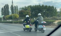 Eskişehir'de motosiklet sürücüleri trafiği tehlikeye attı!