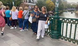 Turistler Porsuk Çayı'nın manzarasına hayran kaldı