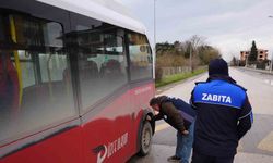 Halk otobüslerine kış lastiği denetimi