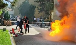 Eskişehir'de yangın söndürme eğitimi