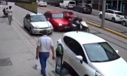 Kuryeye çarptı... Olay yerinden kaçtı!