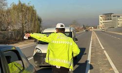 240 araç trafik men edildi
