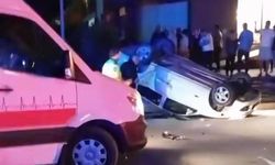 Feci kaza: Otomobiller çarpıştı! Yaralılar var...