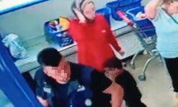 Eskişehir'de markette dehşet dolu anlar!