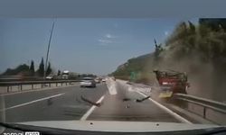 Bariyerlere girip takla attı: 7 yaralı