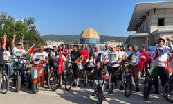 Pedallar Gazze’ye destek için çevrildi