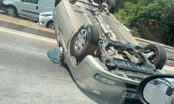 Eskişehir'de feci kaza! Araç takla attı...